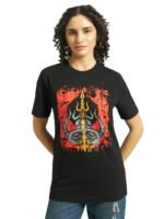 Dark Trishula Printed T-Shirt - Image 4