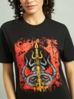 Dark Trishula Printed T-Shirt - Image 5