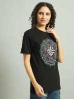 Shri Yantra Glow in the Dark | UV Reactive Women T-Shirt - Image 10