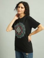 Shri Yantra Glow in the Dark | UV Reactive Women T-Shirt
