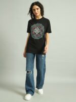 Shri Yantra Glow in the Dark | UV Reactive Women T-Shirt - Image 8