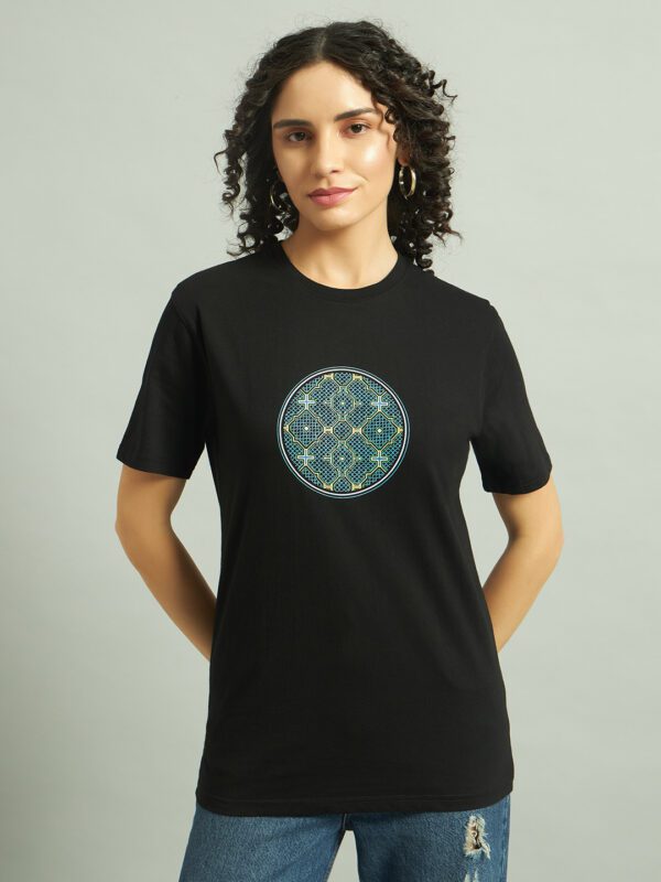 Shipibo Snake Glow in the Dark | UV Light Reactive Women T-Shirt