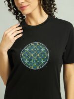 Shipibo Snake | UV Reactive Women T-Shirt - Image 3