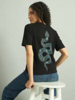 Shipibo Snake | UV Reactive Women T-Shirt - Image 5