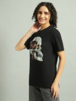 Skull Printed T-Shirt for Women - Image 4