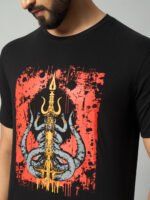Dark Trishula Printed T-Shirt - Image 2