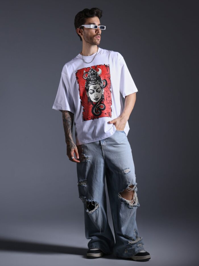Shiva Oversized Printed T-Shirt - Image 4
