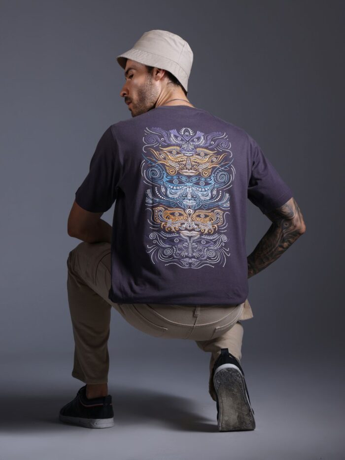Totem Grey Glow in the Dark UV-Glow T-Shirt - Image 6