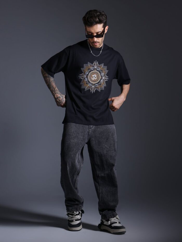 Om Yantra Glow in the Dark UV-Glow T-Shirt - Image 7
