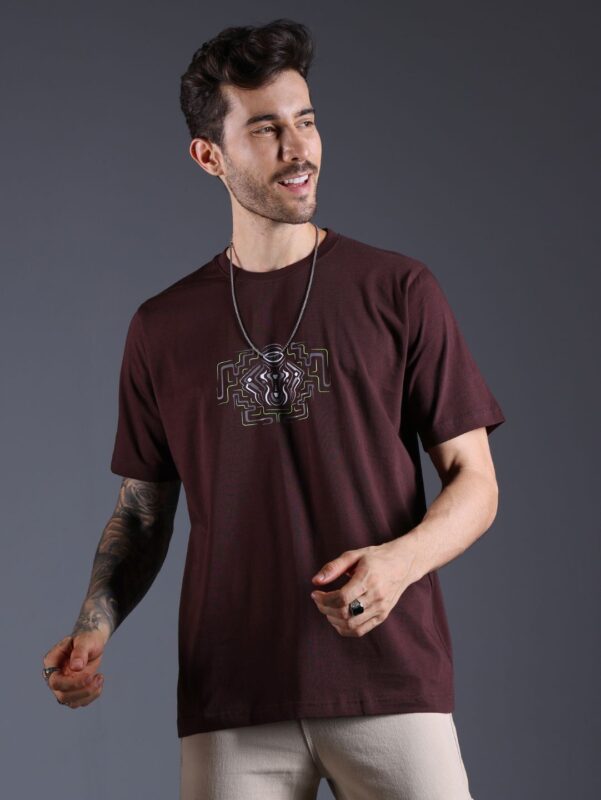 Sacred Spirit Brown Glow in the Dark | UV Light Reactive T-Shirt