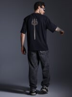 Om Yantra Glow in the Dark | UV Reactive Oversized T-Shirt - Image 4