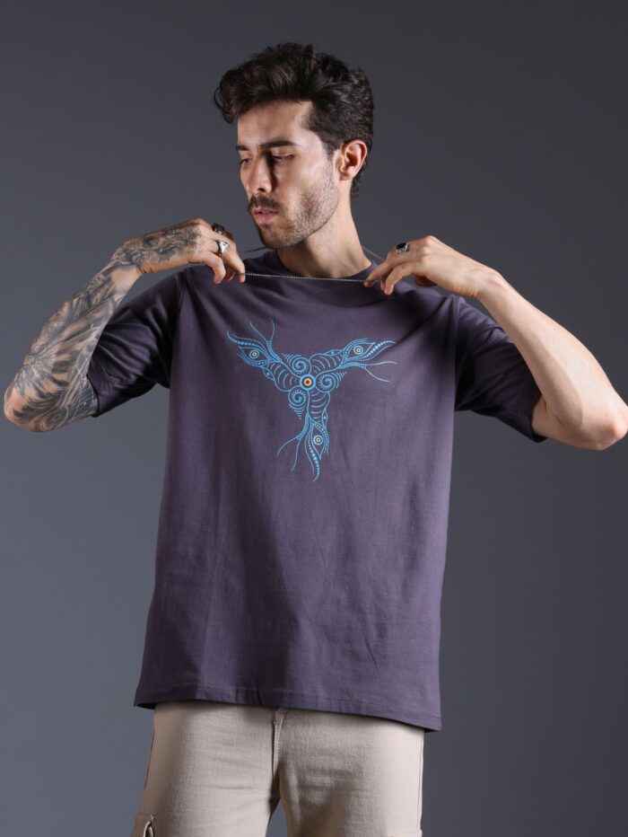 Totem Grey Glow in the Dark UV-Glow T-Shirt - Image 1