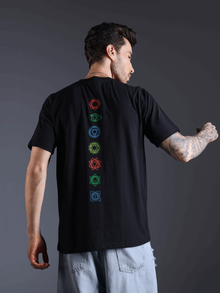 Chakras Glow in the Dark UV-Glow T-Shirt - Image 5