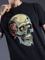 Robo Skull Printed T-Shirt for Men - Image 4