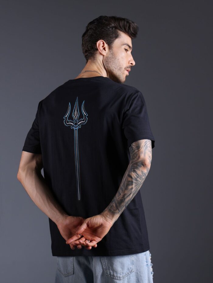 Om Mandala Glow in the Dark UV-Glow T-Shirt - Image 2