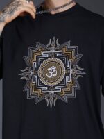 Om Yantra Glow in the Dark | UV Reactive Oversized T-Shirt - Image 3