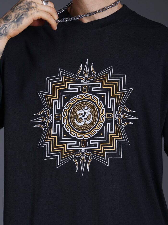 Om Yantra Glow in the Dark UV-Glow T-Shirt - Image 5