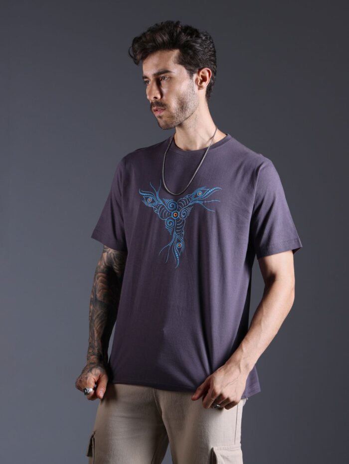 Totem Grey Glow in the Dark UV-Glow T-Shirt - Image 3