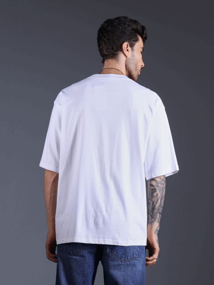 DJ Skull Oversize Printed T-Shirt - Image 3