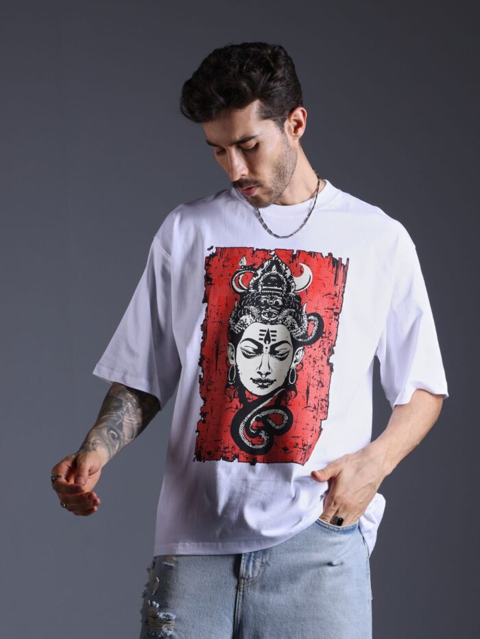 Shiva Oversized Printed T-Shirt - Image 1