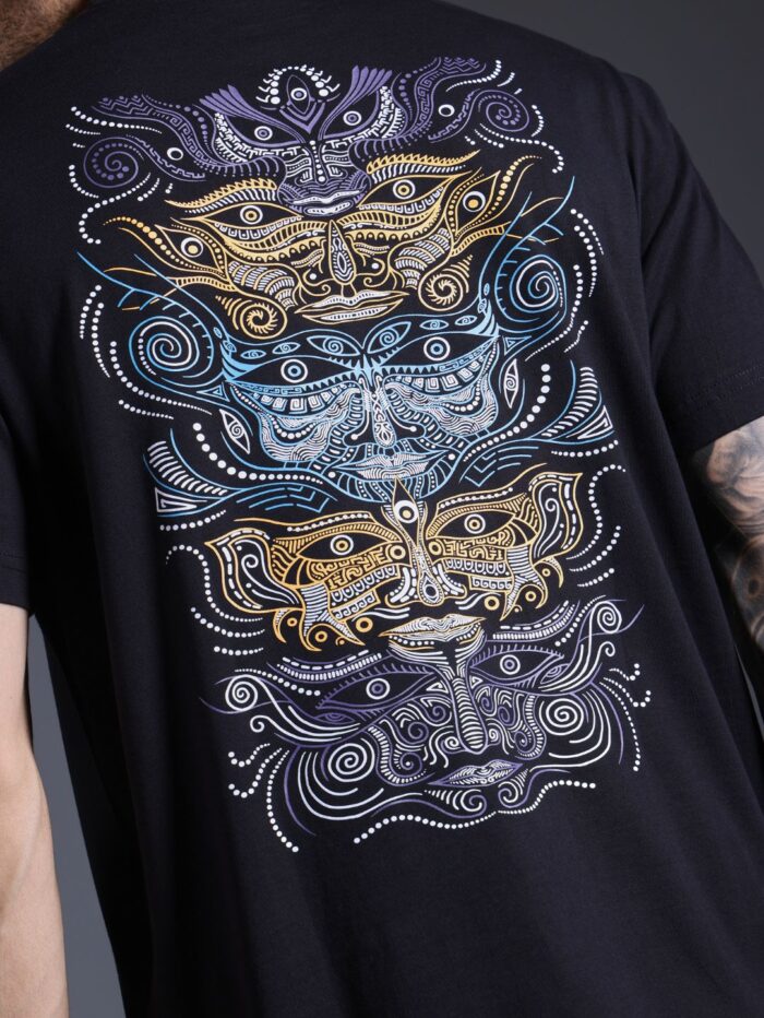 Totem Black Glow in the Dark UV-Glow T-Shirt - Image 4