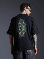 Shroom Mandala | UV Reactive Oversized T-Shirt - Image 6
