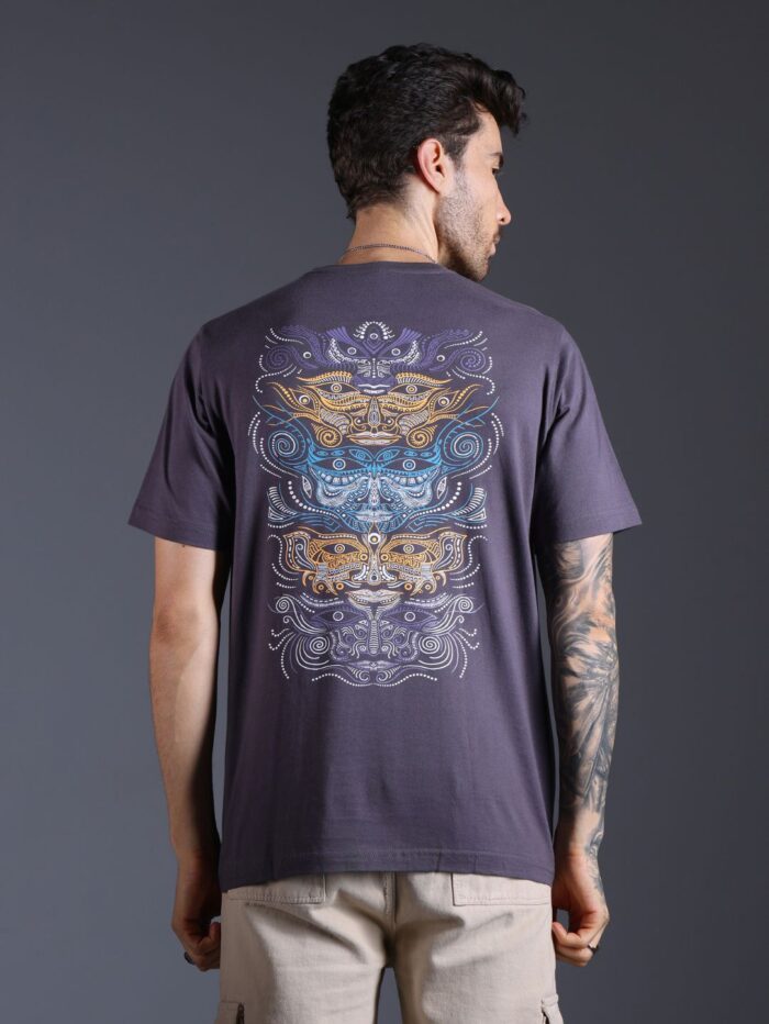 Totem Grey Glow in the Dark UV-Glow T-Shirt - Image 8