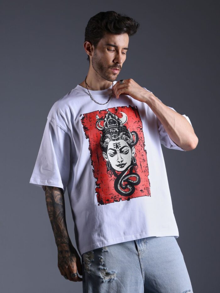 Shiva Oversized Printed T-Shirt - Image 5