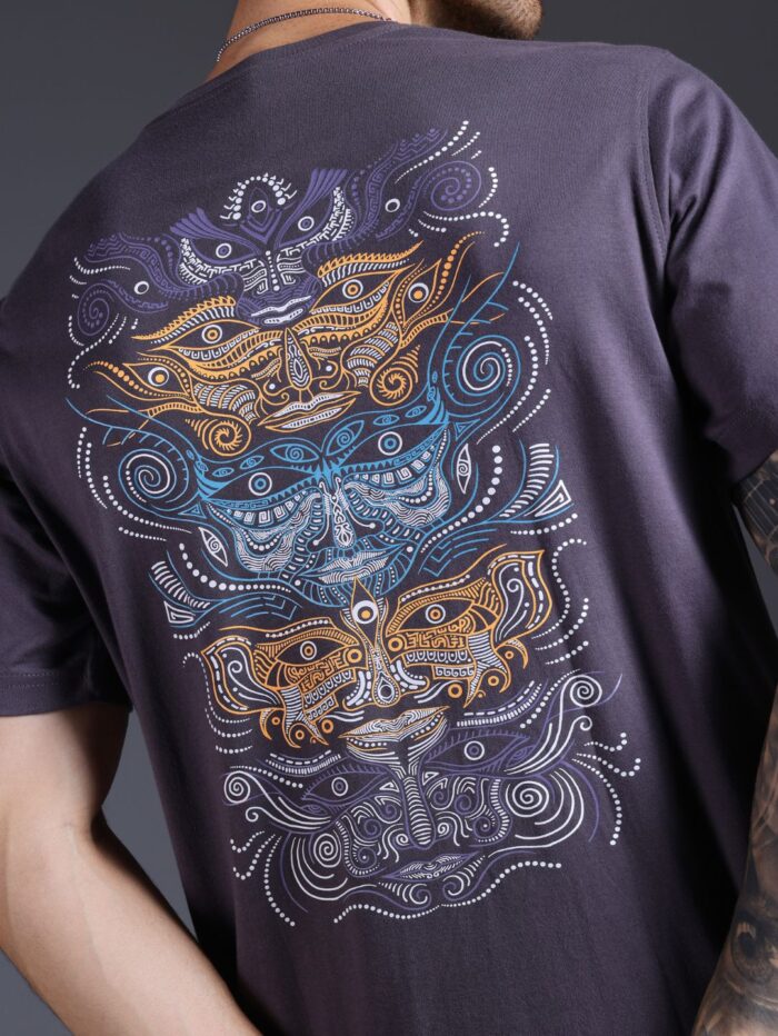 Totem Grey Glow in the Dark UV-Glow T-Shirt - Image 7