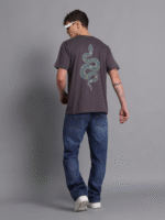 Shipibo Snake (Grey) | UV Reactive T-Shirt - Image 4