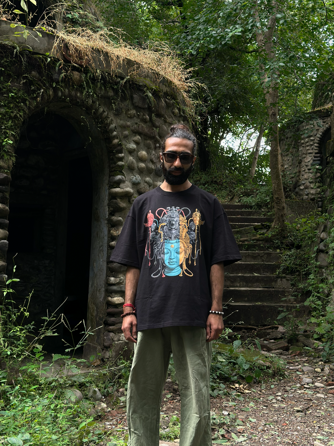 32 BUDHA Printed Oversized T-Shirt - Image 3