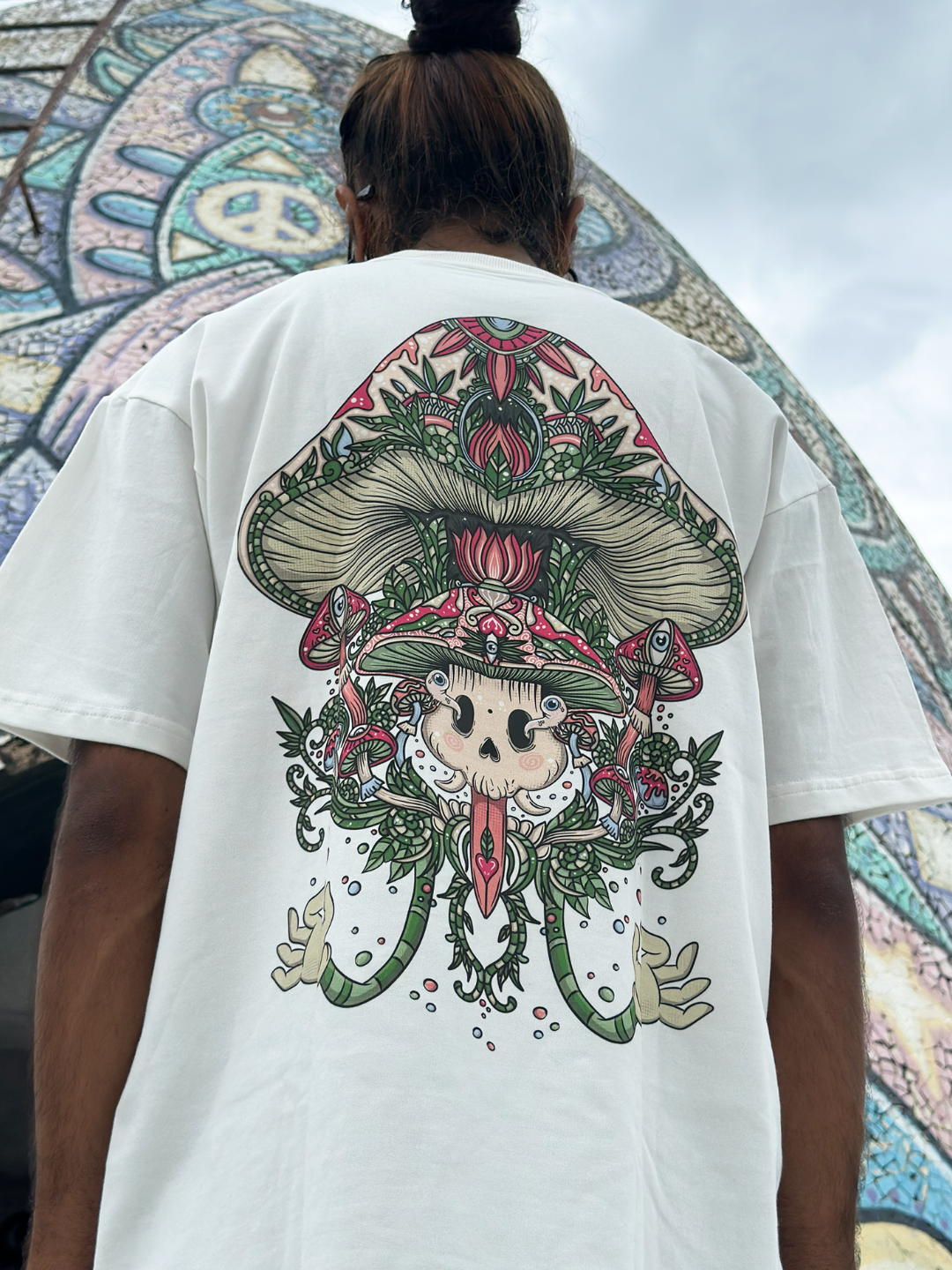 33 MAGIC MUSHROOM Printed Oversized T-Shirt - Image 7